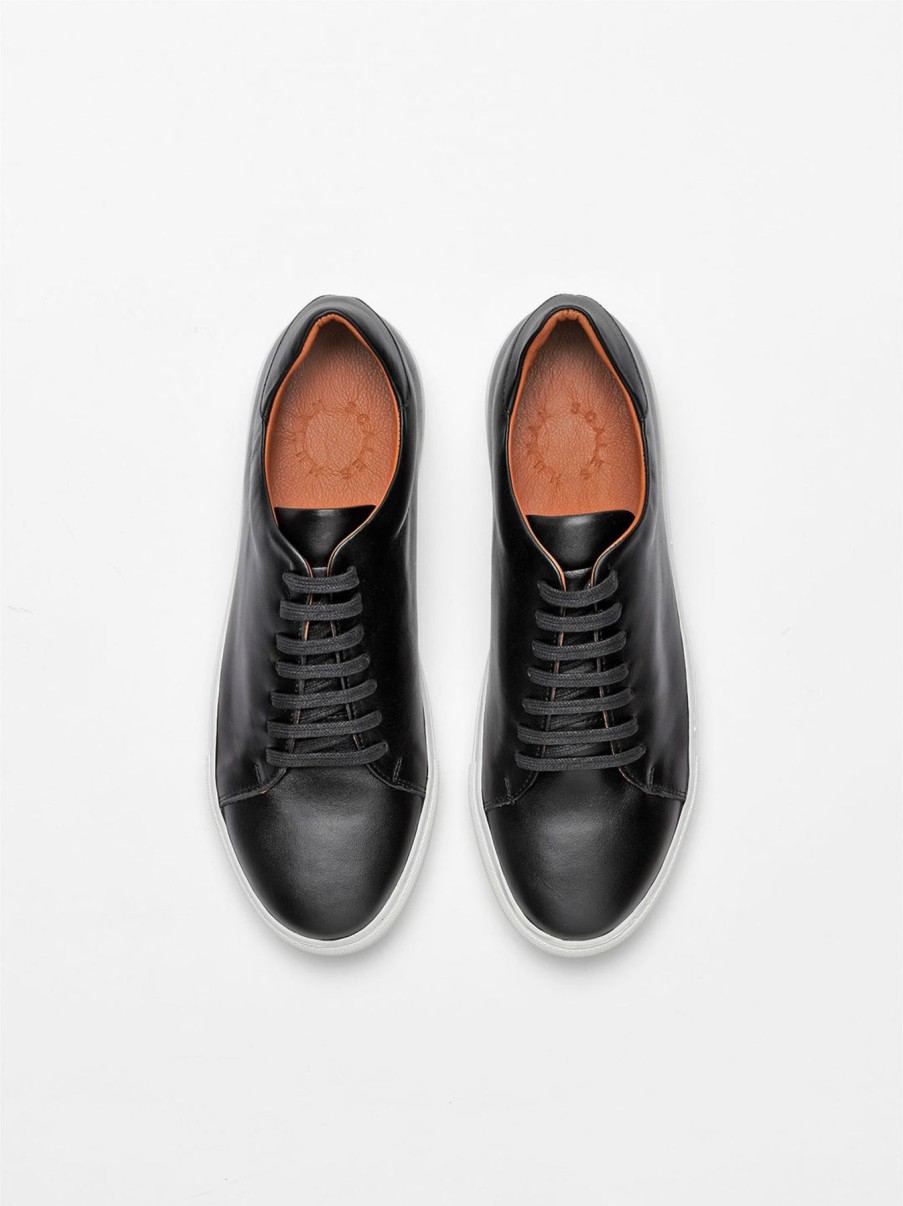 Men Human Scales Sneakers | Henry Black White